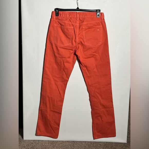 Rag and Bone RB 15X Slim Straight Coral Tailored Workwear Jeans 31 - Picture 2 of 12